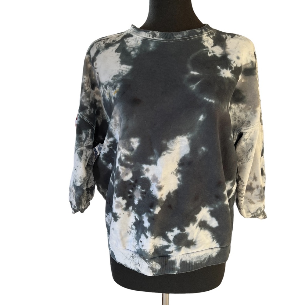 ALL SAINTS Tie Dye 3/4 Length Sleeve Paint Splatter Women’s Size Small